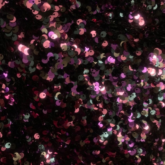 Zara NWT sequin mini dress- Violet - Picture 6 of 8